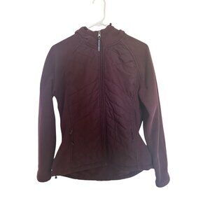 New Balance Women’s Quilted Fleece Full Zip Jacket Size L Purple